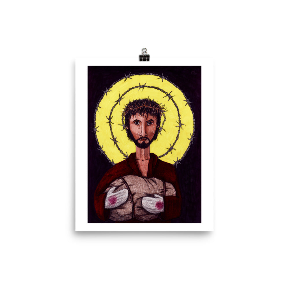 RefuJesus Image of Christ Print - by nakedpastor