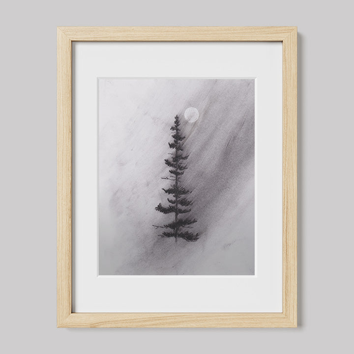 Enlighten Me Charcoal Drawing Print-Drawings-nakedpastor