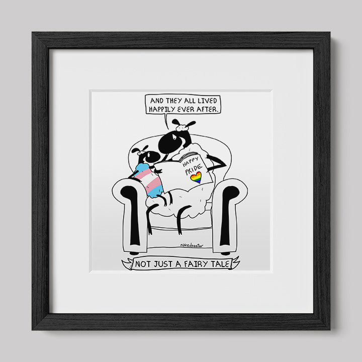 Not Just a Fairy Tale Pride Art Print Trans Version-nakedpastor
