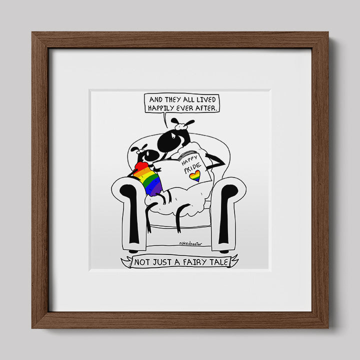 Not Just a Fairy Tale Pride Art Print-Print-nakedpastor