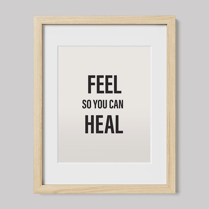 Feel So You Can Heal - Off-White