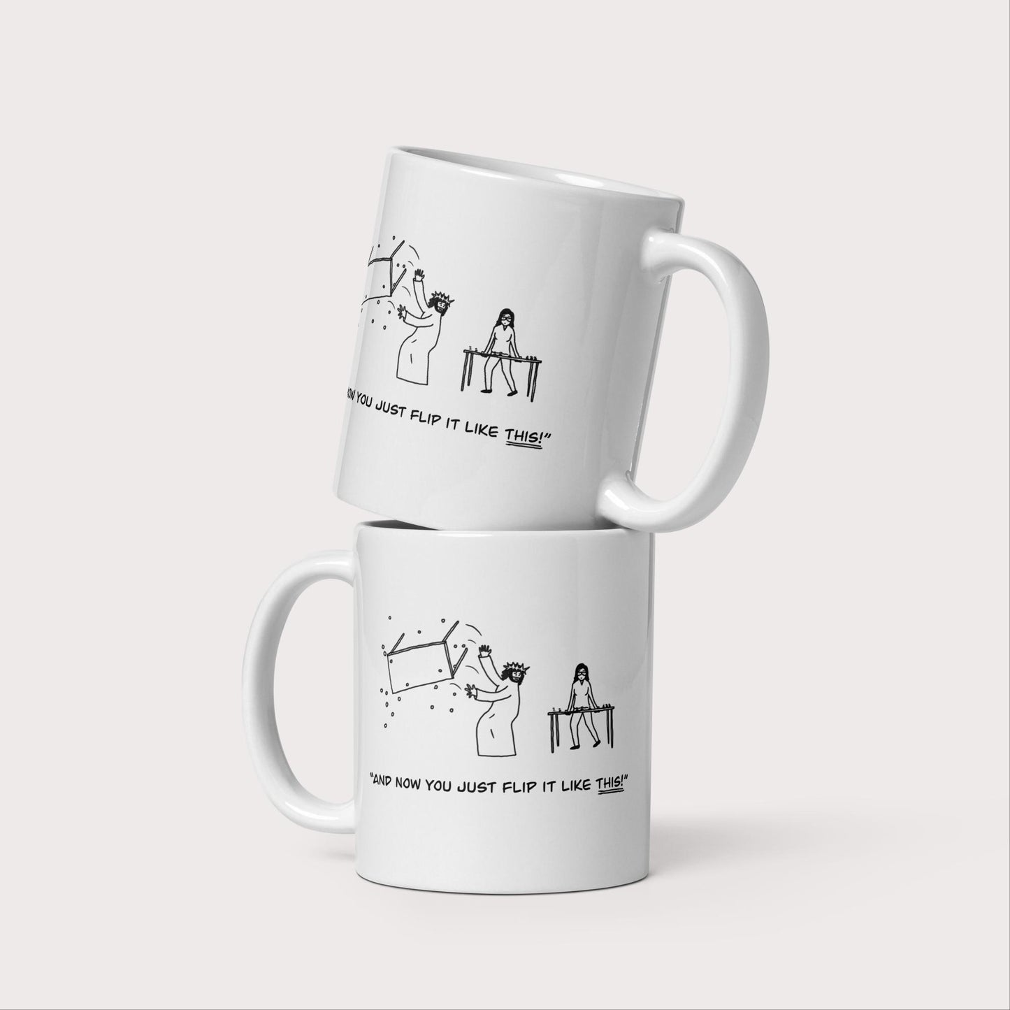 Flip It Like This! Mug - by nakedpastor