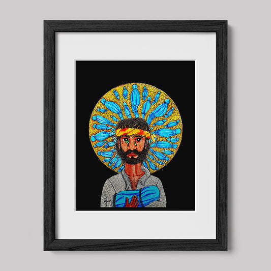 Gaze Image of Christ Print-Drawings-nakedpastor