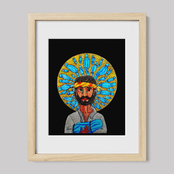 Gaze Image of Christ Print-Drawings-nakedpastor