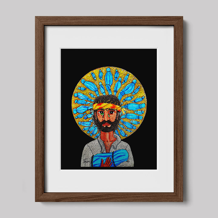 Gaze Image of Christ Print-Drawings-nakedpastor