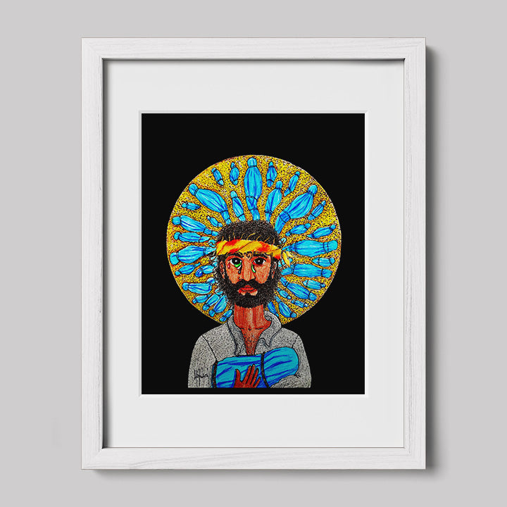 Gaze Image of Christ Print-Drawings-nakedpastor
