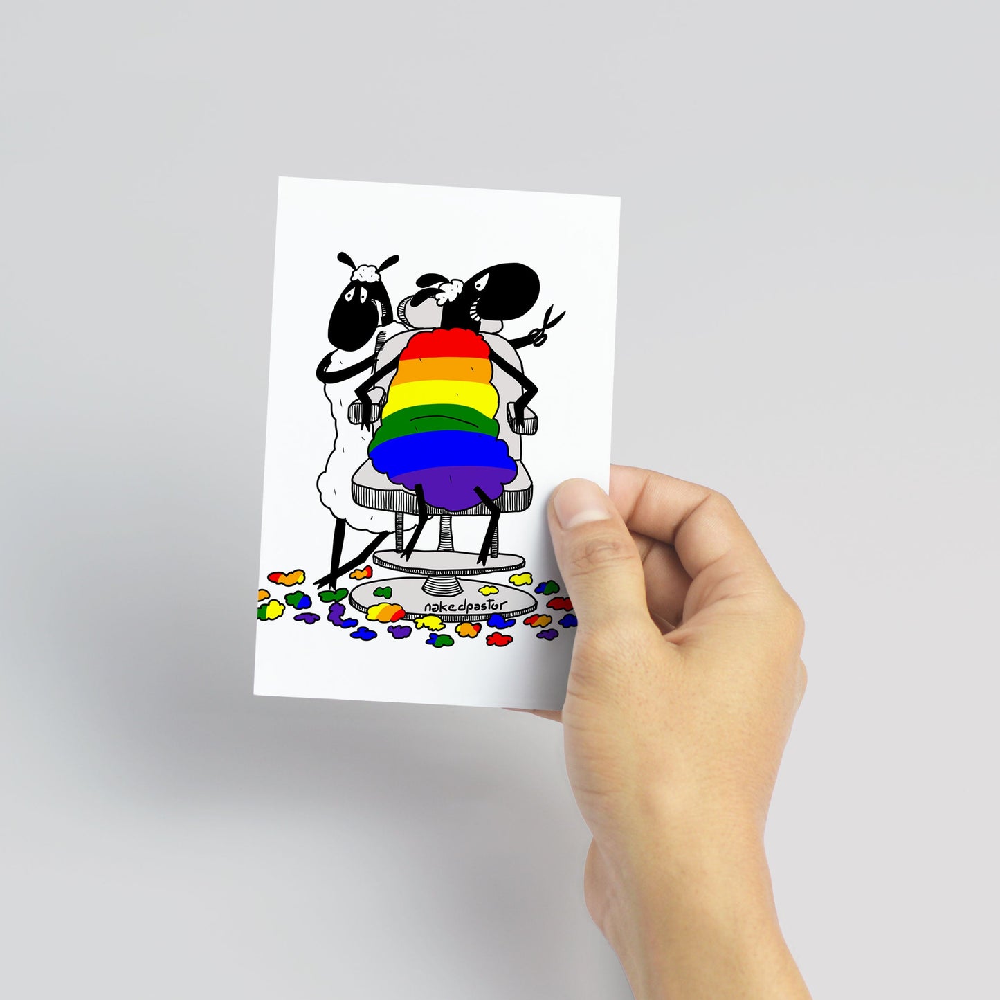 Rainbow Haircut Mini Print-nakedpastor