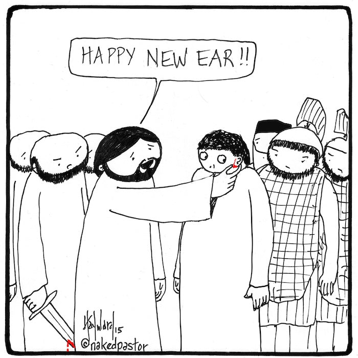 Happy New Ear Digital Cartoon-Cartoons-nakedpastor