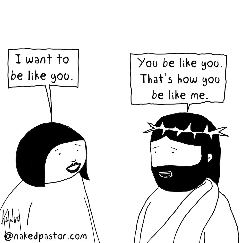 How To Be Like Jesus Digital Cartoon - by nakedpastor