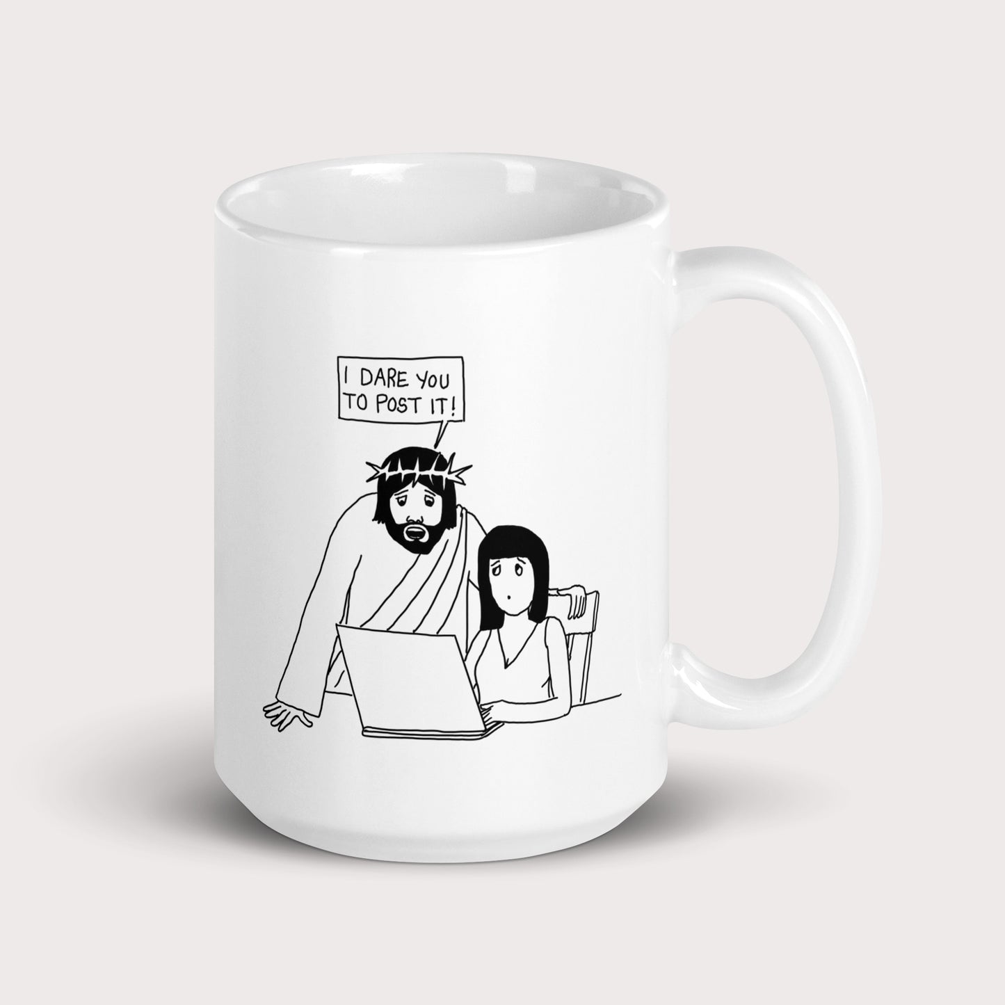 I Dare You to Post It Mug - by nakedpastor