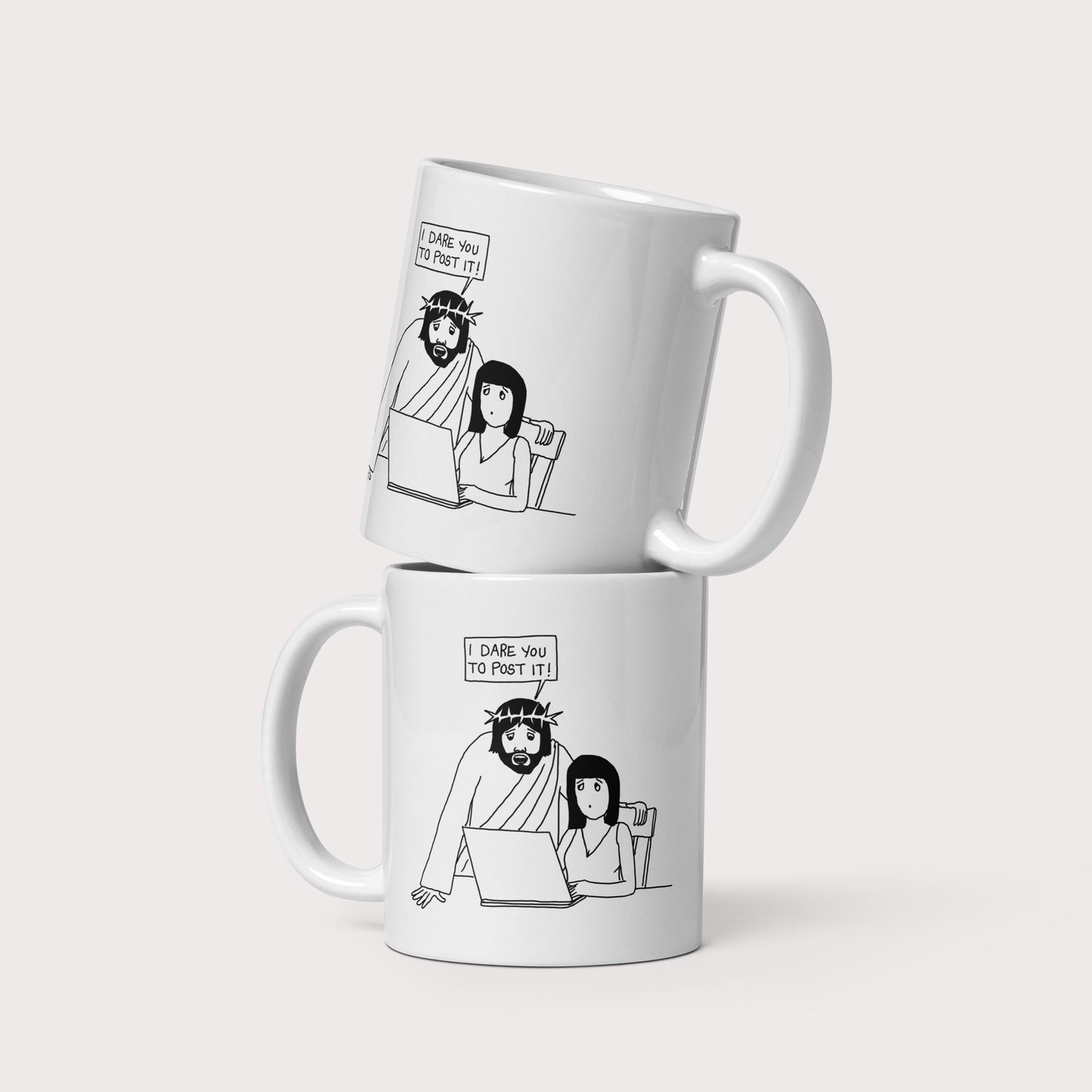 I Dare You to Post It Mug - by nakedpastor