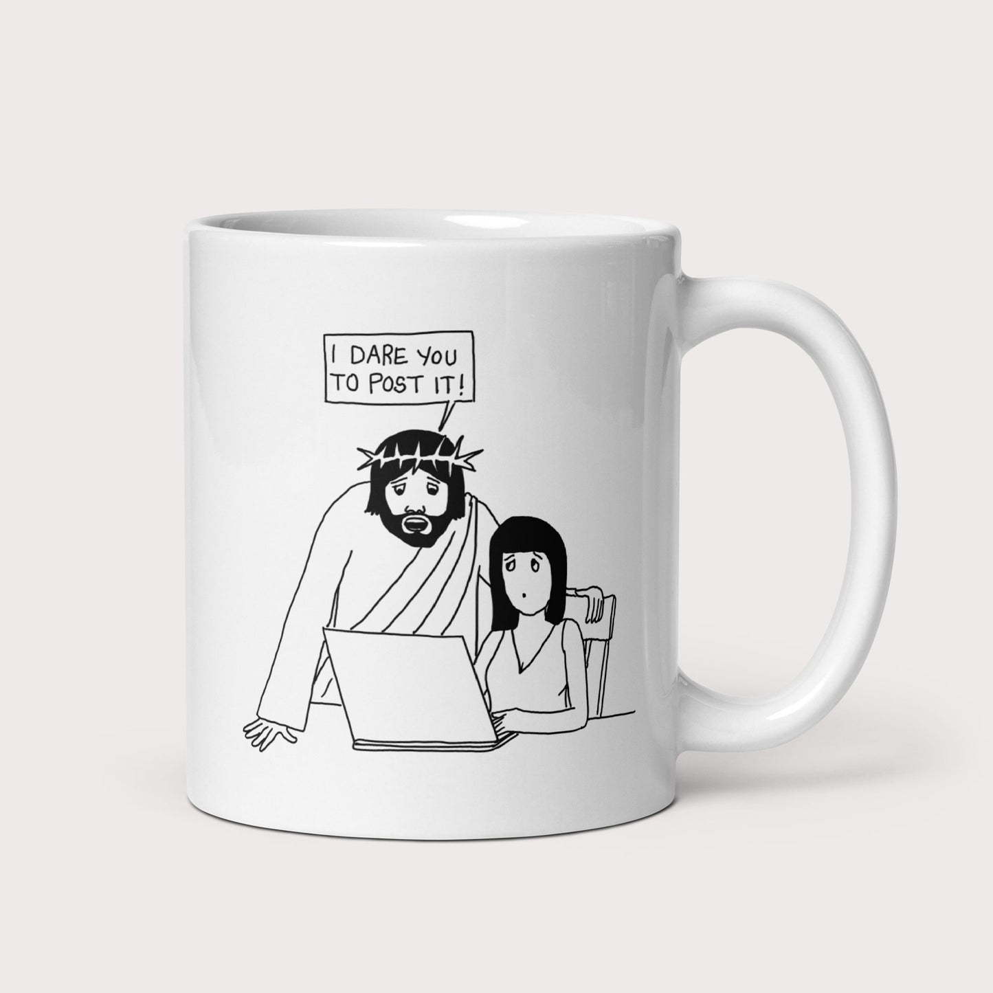 I Dare You to Post It Mug - by nakedpastor