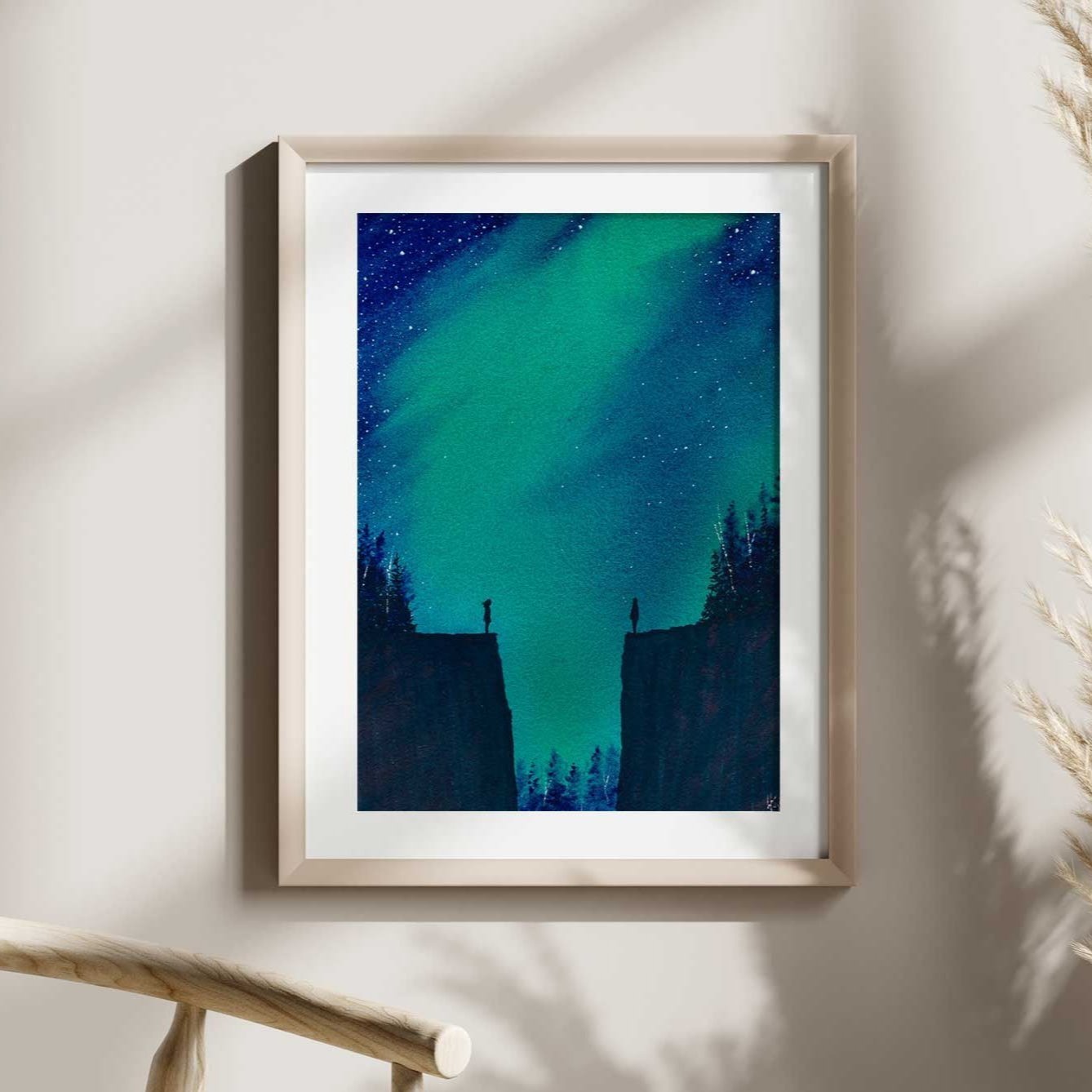 I Finally Met Me When I Finally Met You Watercolor Print - by nakedpastor