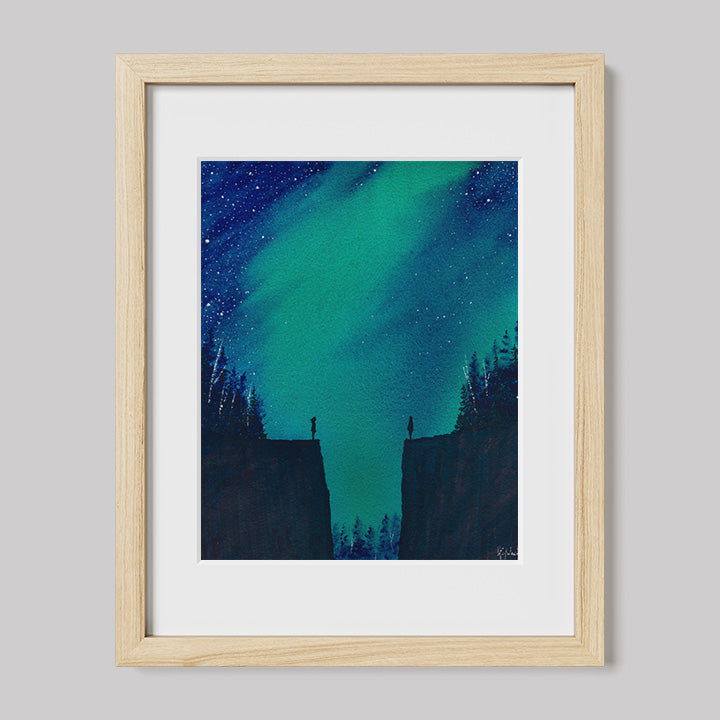 I Finally Met Me When I Finally Met You Watercolor Print-Paintings-nakedpastor