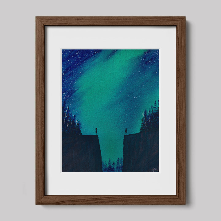 I Finally Met Me When I Finally Met You Watercolor Print-Paintings-nakedpastor