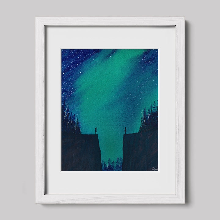 I Finally Met Me When I Finally Met You Watercolor Print-Paintings-nakedpastor