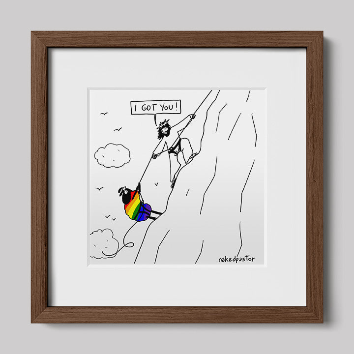 I Got You Cartoon Print-nakedpastor