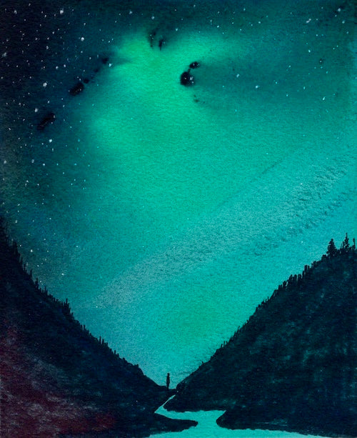 This is Where You'll Find Me Original Watercolor Painting-Paintings-nakedpastor