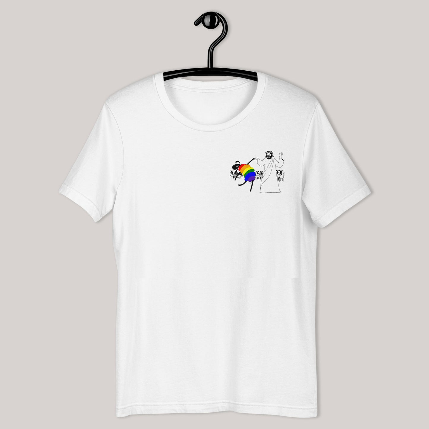 Jesus Dances with the LGBTQ Sheep T-Shirt - by nakedpastor