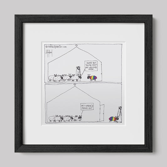Where'd Jesus Go Print-Cartoons-nakedpastor