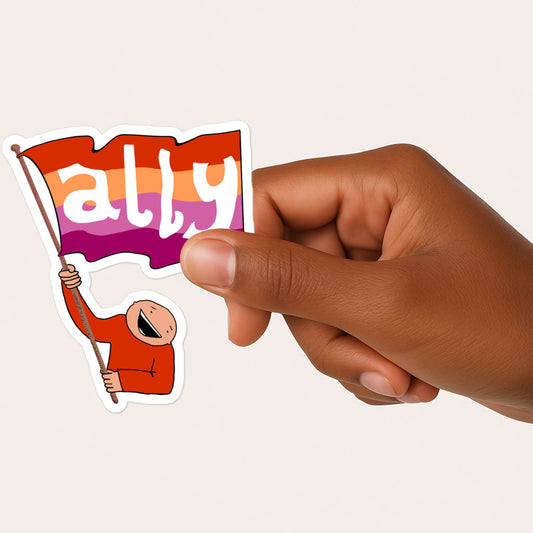 Ally Lesbian Sticker-Stickers-nakedpastor