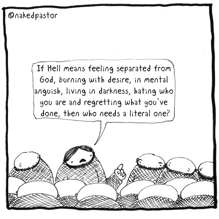 Literal Hell Digital Cartoon - by nakedpastor