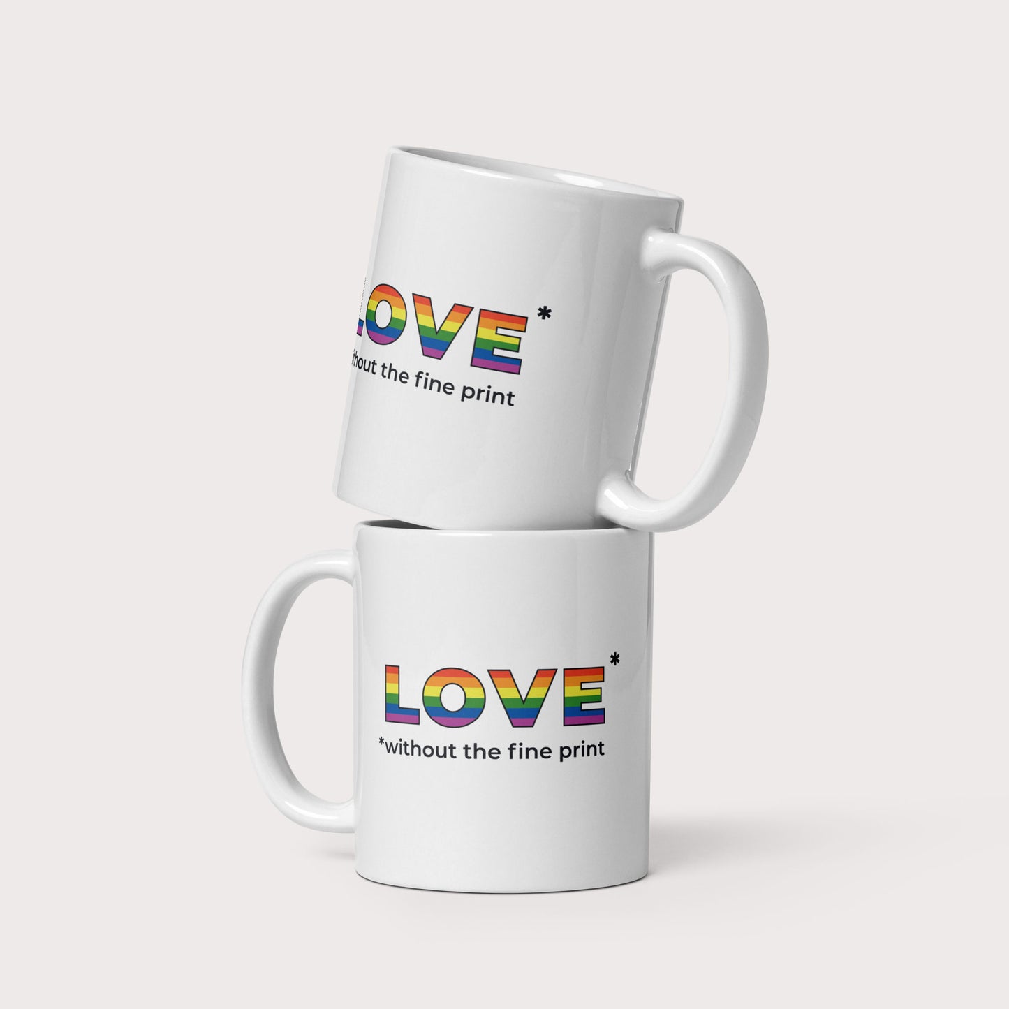 Love Without the Fine Print Mug - by nakedpastor
