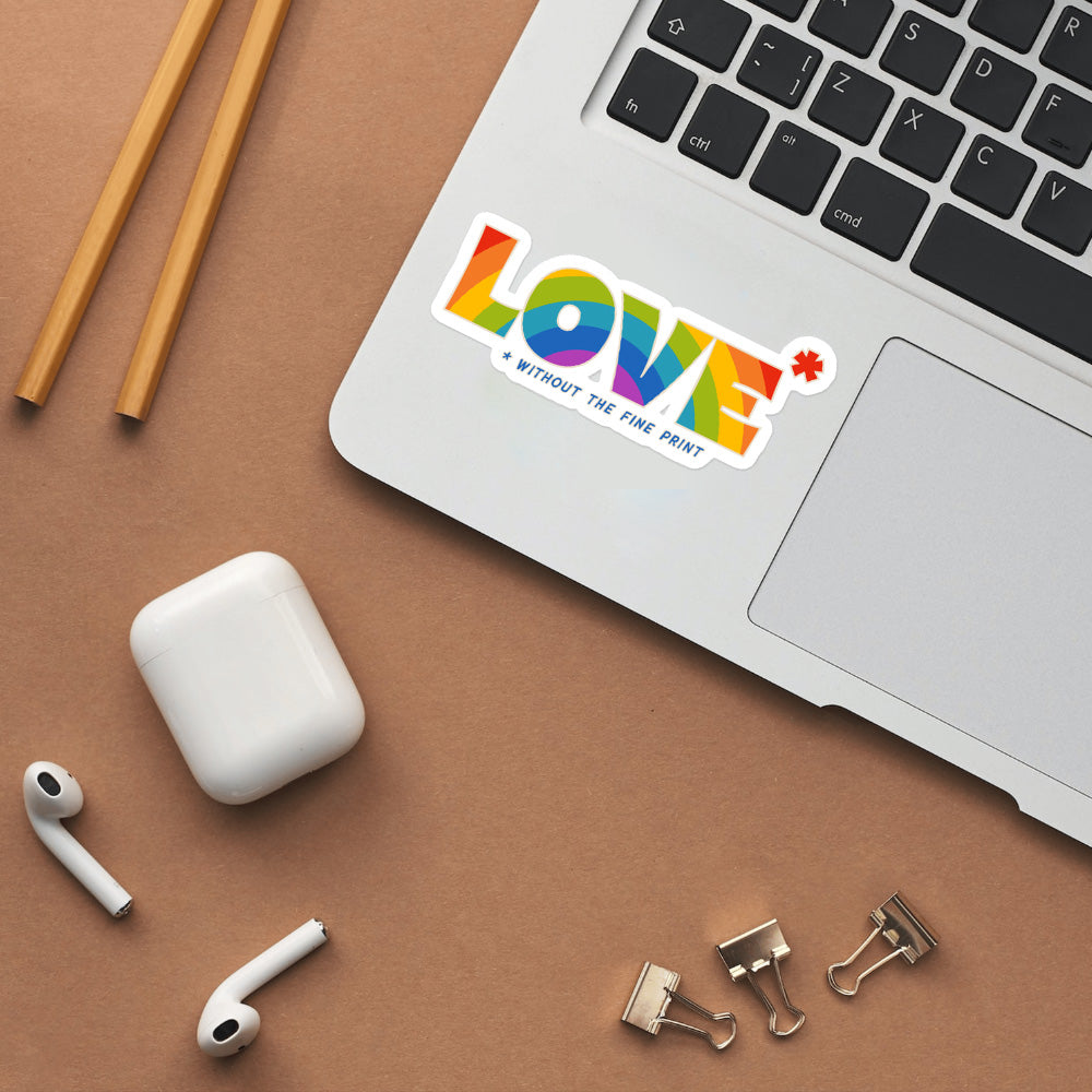 Love Without the Fine Print Xe Version-Stickers-nakedpastor