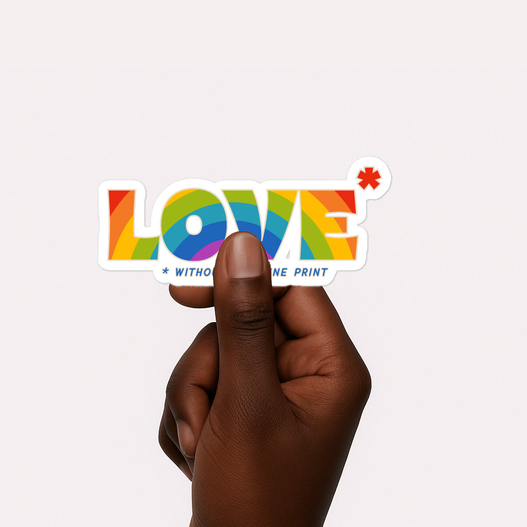 Love Without the Fine Print Xe Version-Stickers-nakedpastor