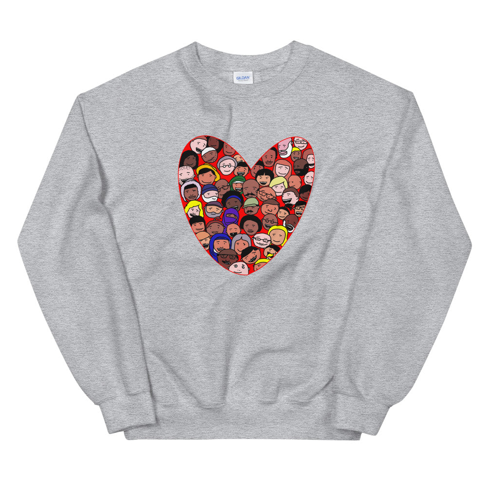 Love Everybody Unisex Sweatshirt - by nakedpastor