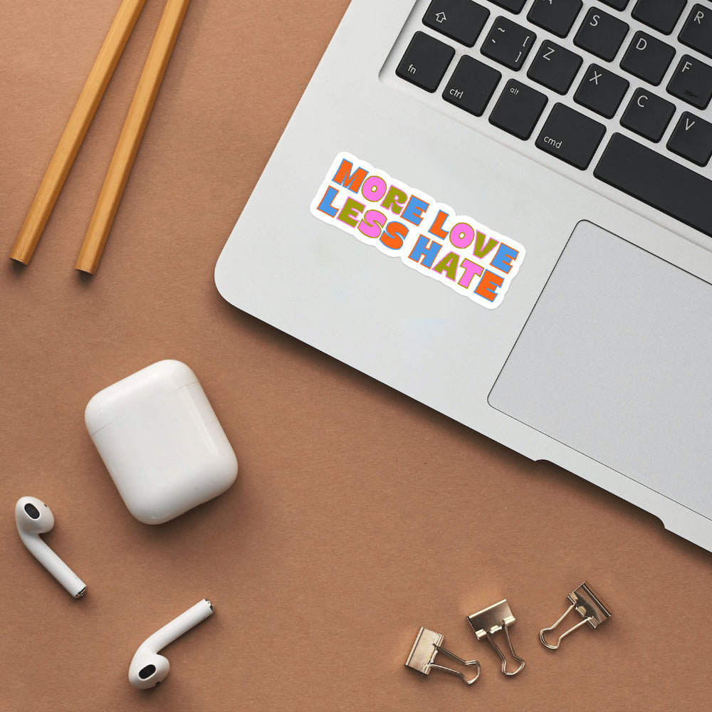More Love, Less Hate Sticker-Stickers-nakedpastor