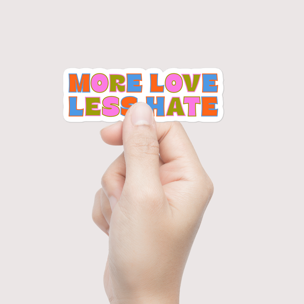More Love, Less Hate Sticker-Stickers-nakedpastor