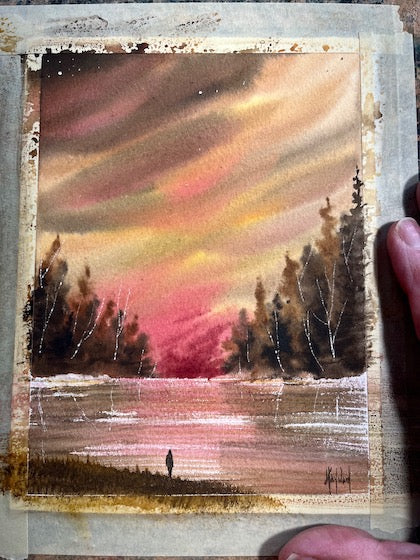 My Morning is Mine Original Watercolor Painting - by nakedpastor