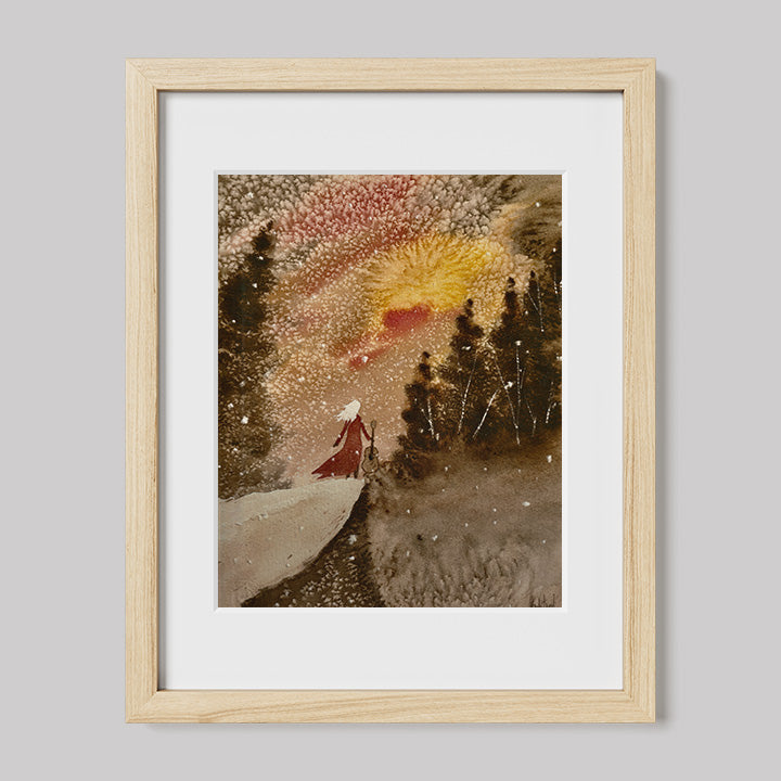 Timber Series "I Won't Stop Singing" Print-Paintings-nakedpastor