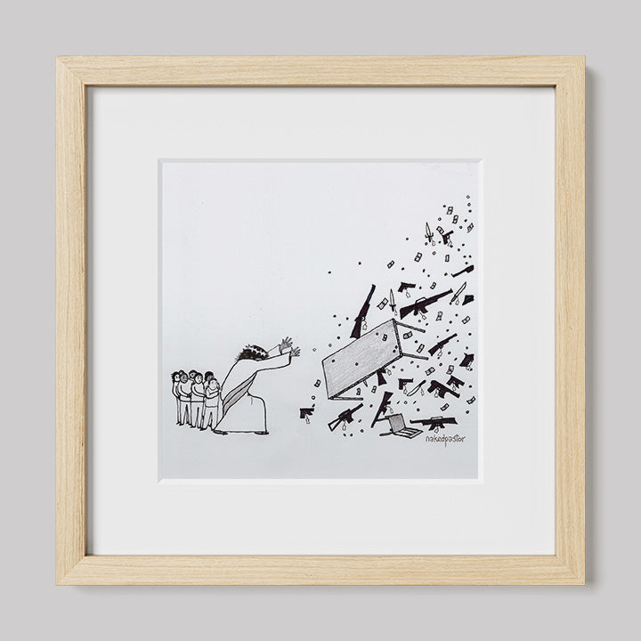 No Weapon Shall Prosper Cartoon Print-Cartoons-nakedpastor