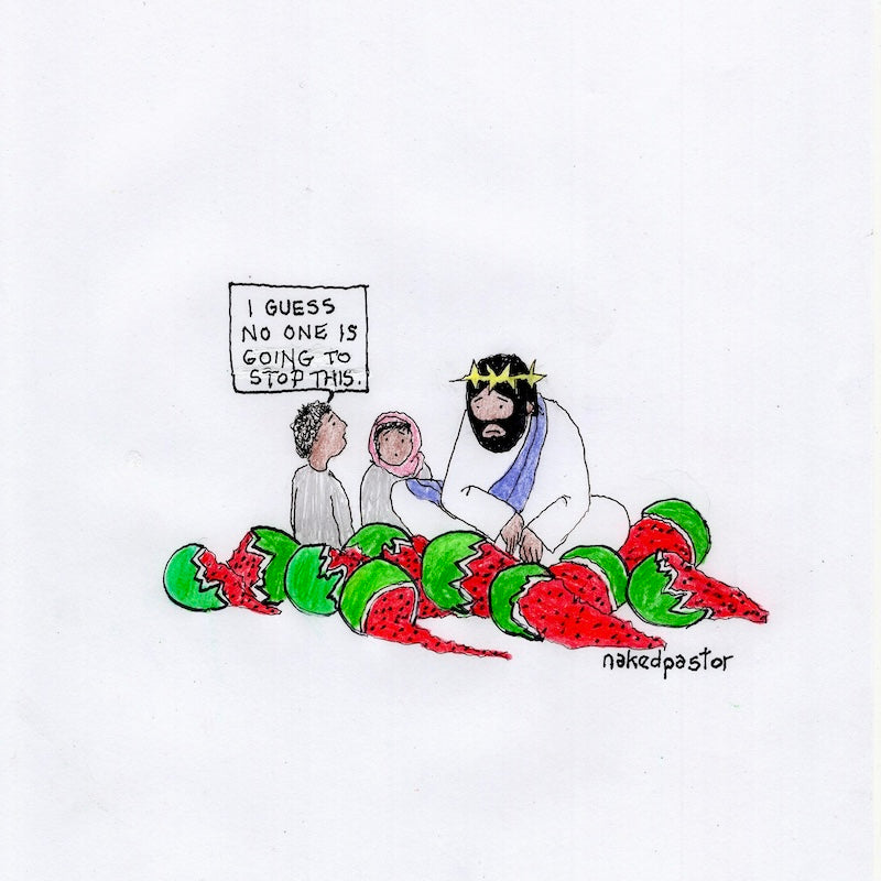 No One Is Going to Stop This Original Cartoon Drawing-Cartoons-nakedpastor