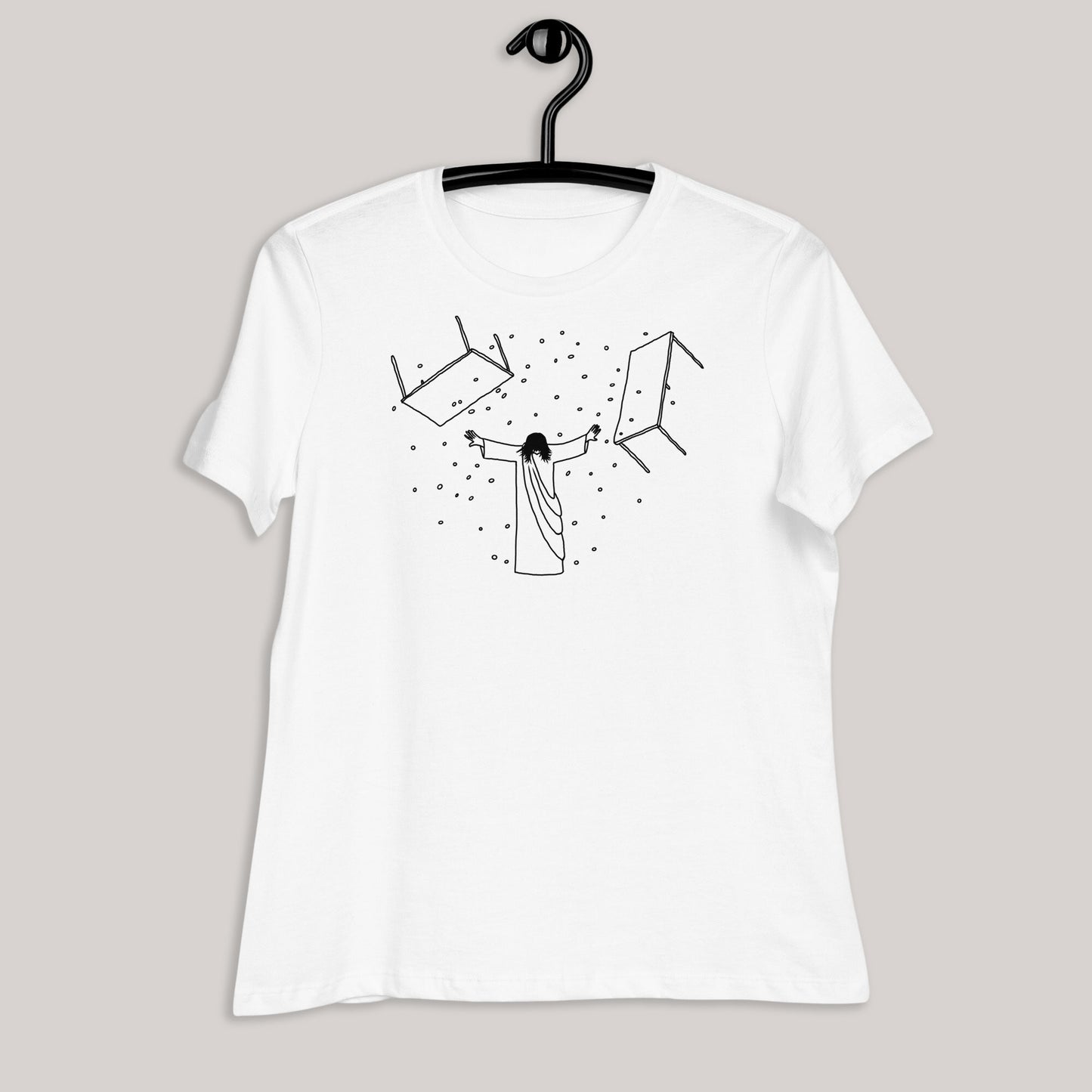 Jesus Overturning Women's T-Shirt