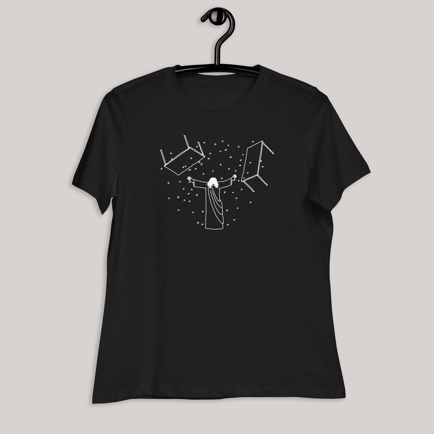 Jesus Overturning Women's T-Shirt