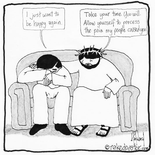 Process the Pain Digital Cartoon - by nakedpastor