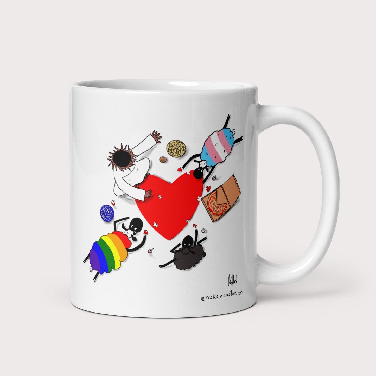 Puzzle of Love Mug - by nakedpastor