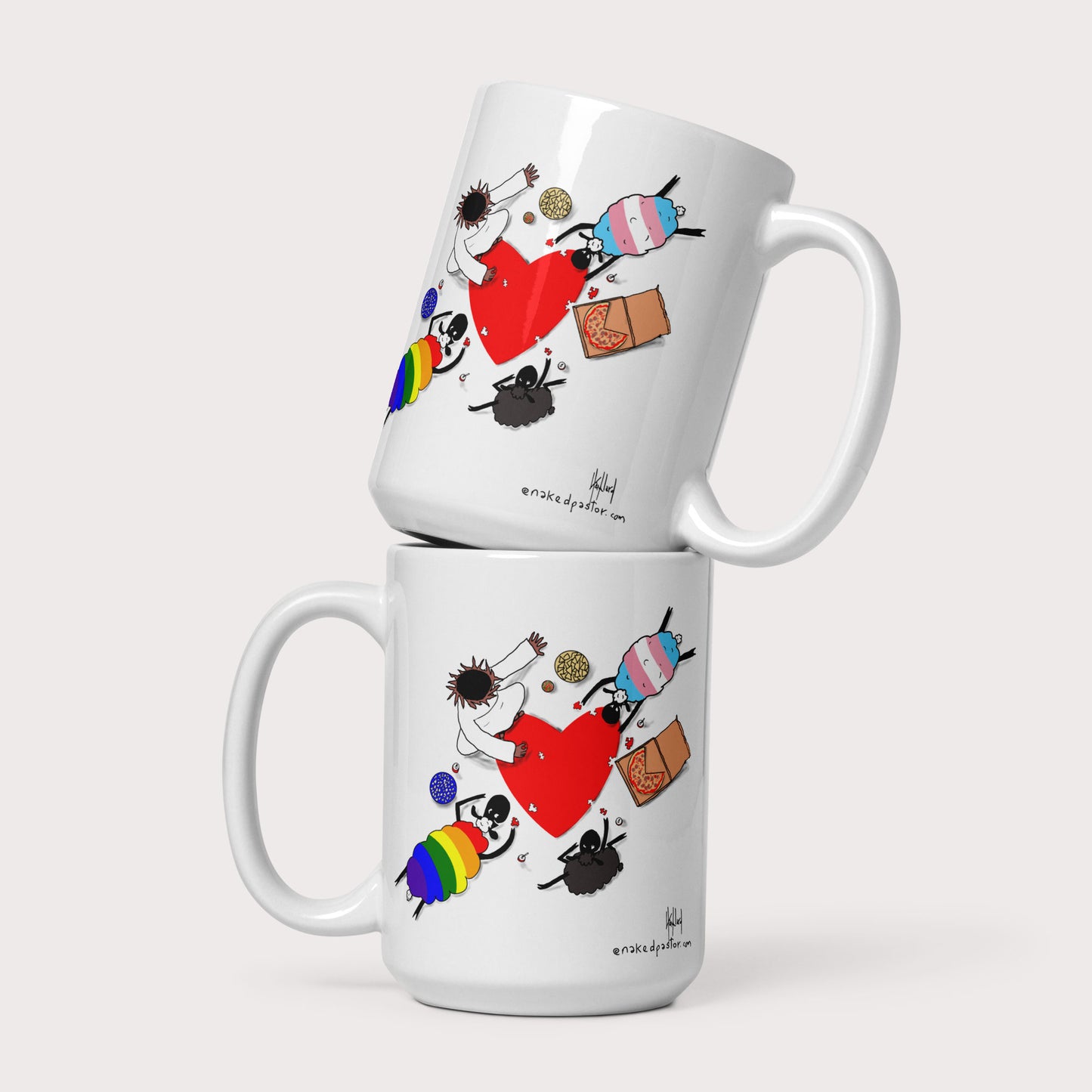 Puzzle of Love Mug - by nakedpastor