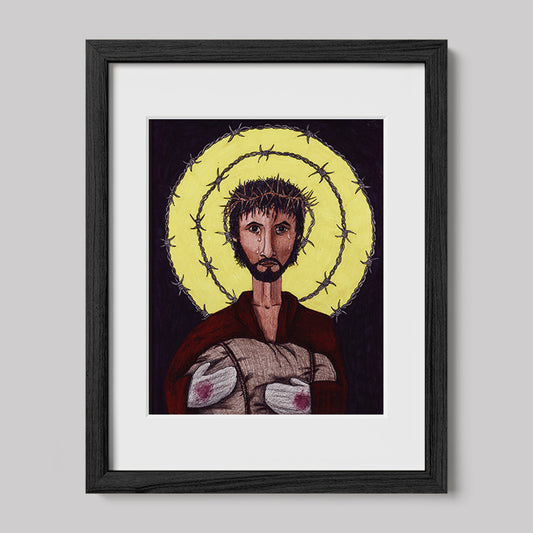 RefuJesus Image of Christ Print-Drawings-nakedpastor