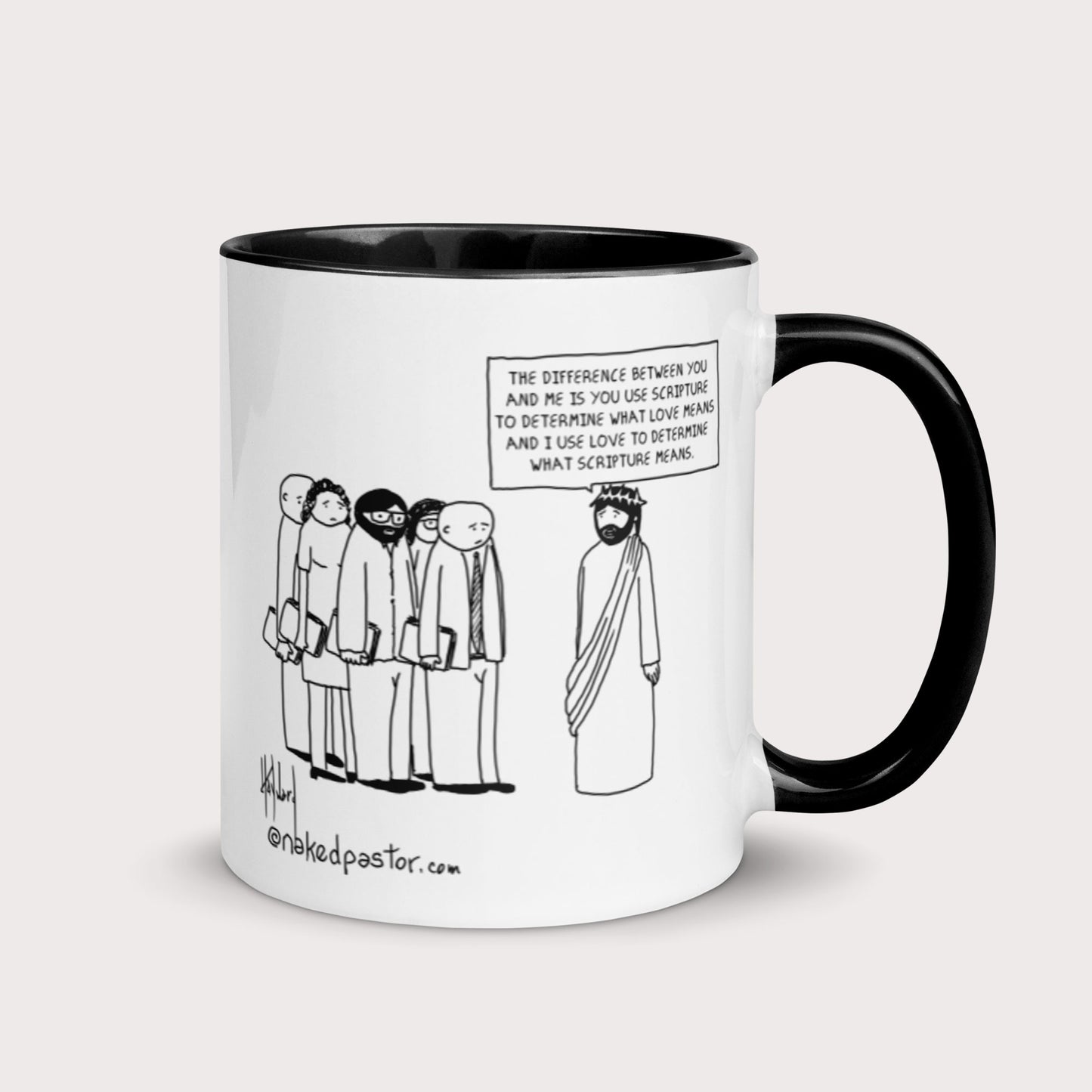 Scripture vs Love Mug-Mugs-nakedpastor