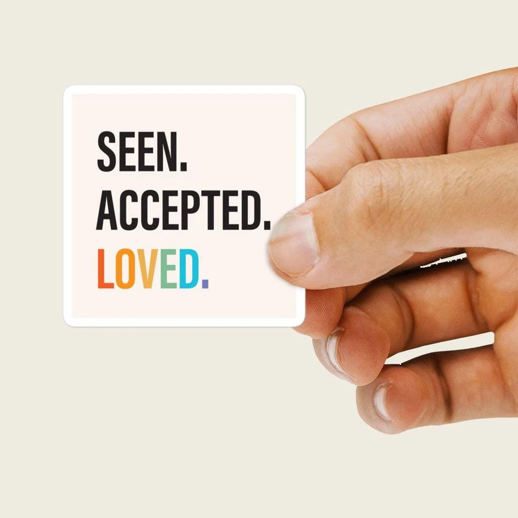 Seen. Accepted. Loved. Sticker-Stickers-nakedpastor