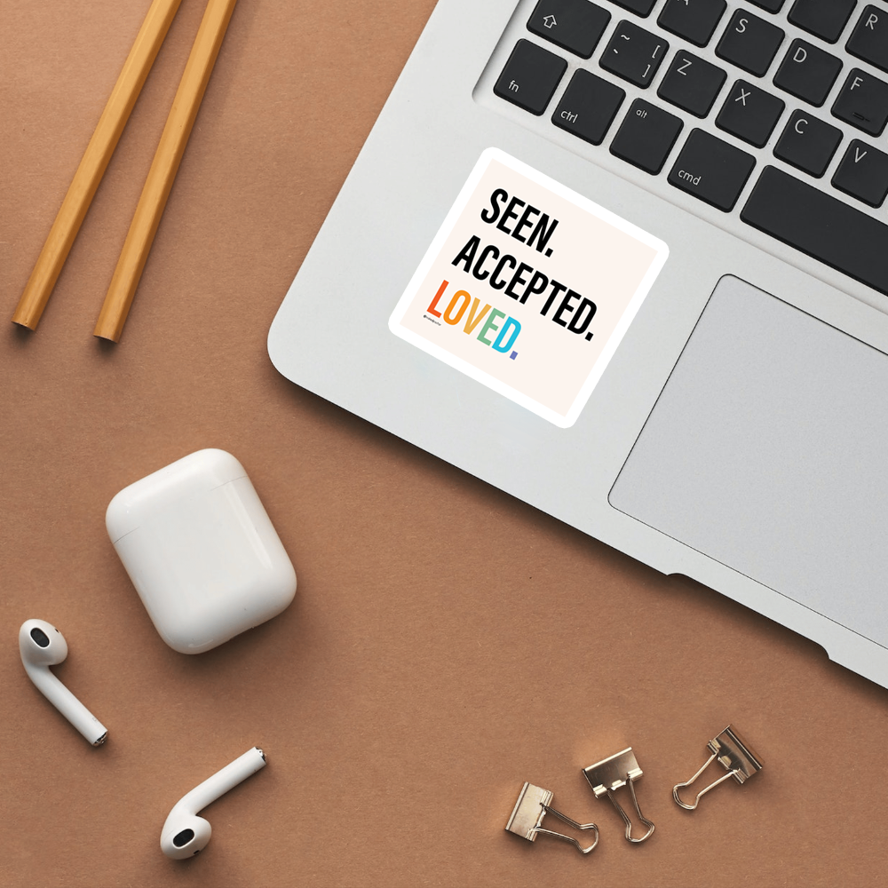 Seen. Accepted. Loved. Sticker-Stickers-nakedpastor