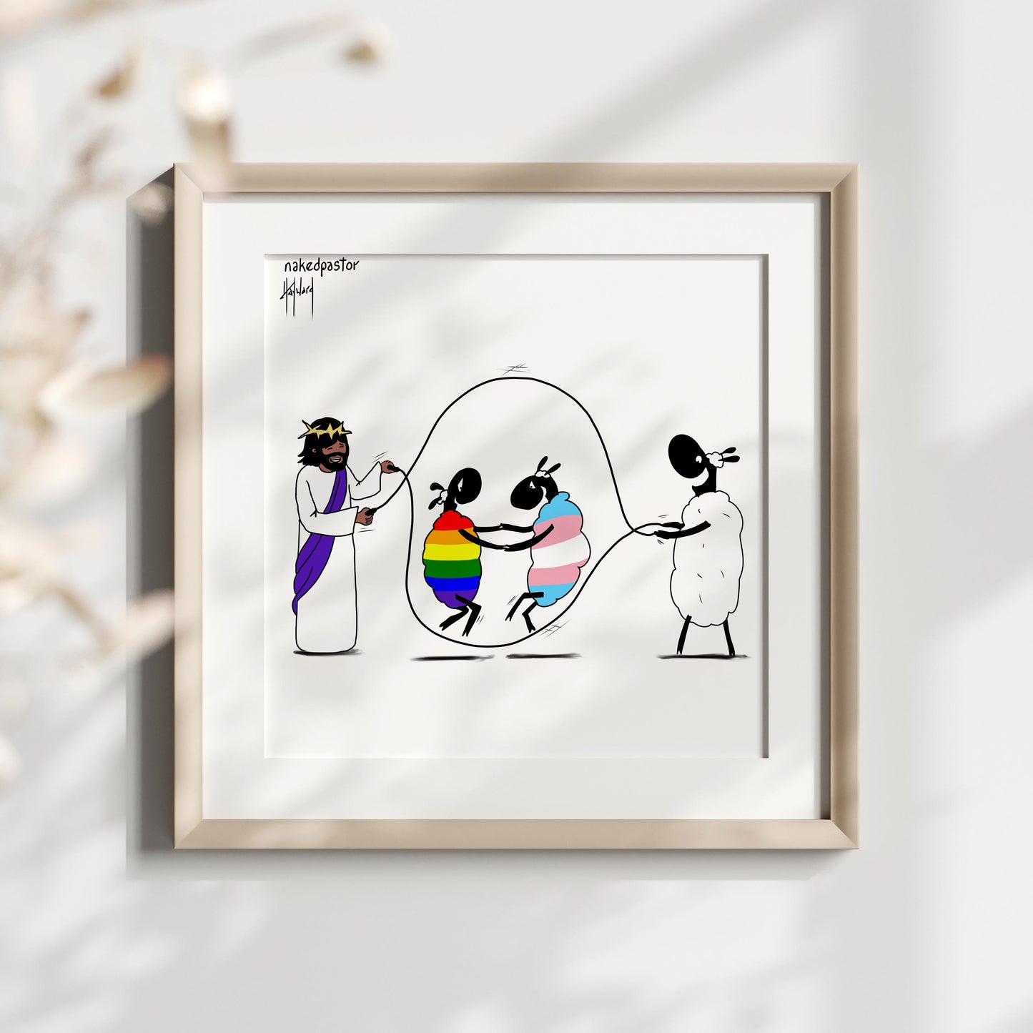 Skipping Print-Queer Christian Art Prints-nakedpastor