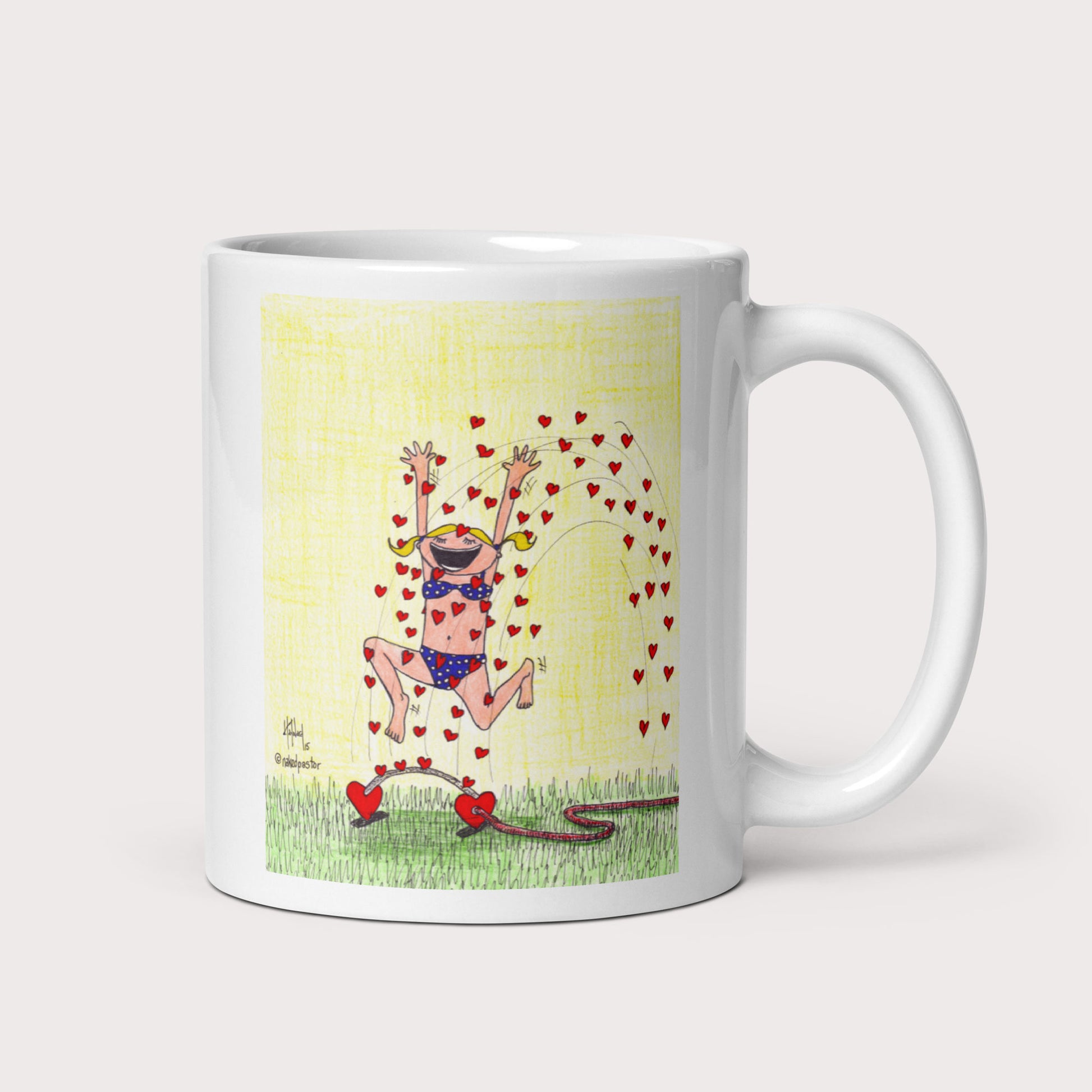Sprinkler of Love Mug - by nakedpastor