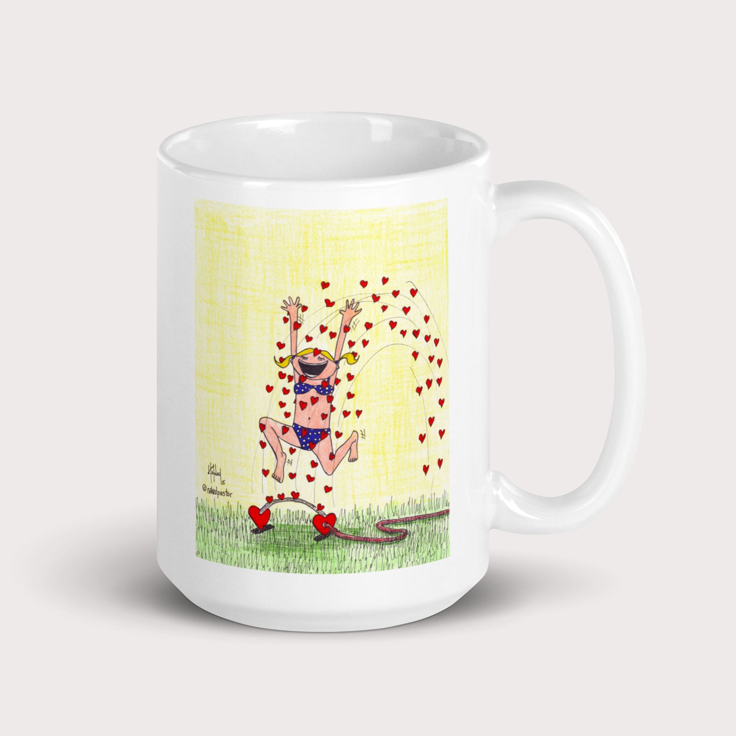 Sprinkler of Love Mug - by nakedpastor