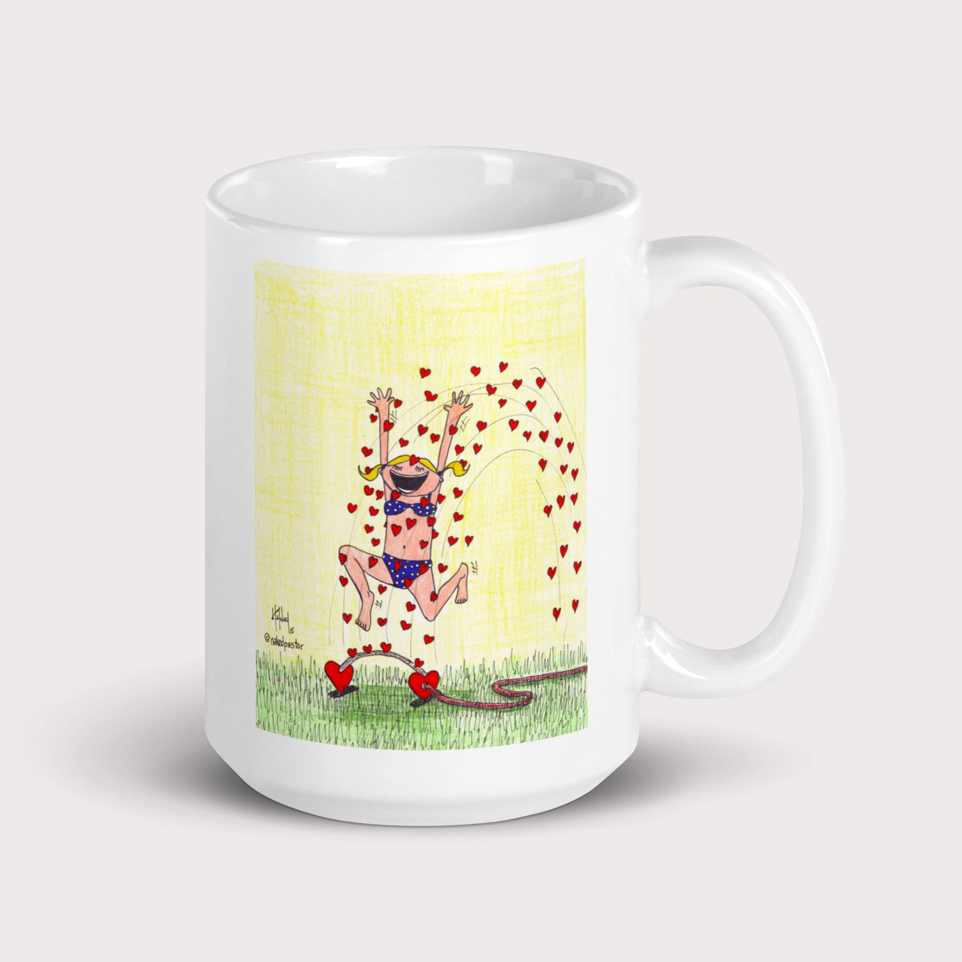 Sprinkler of Love Mug - by nakedpastor