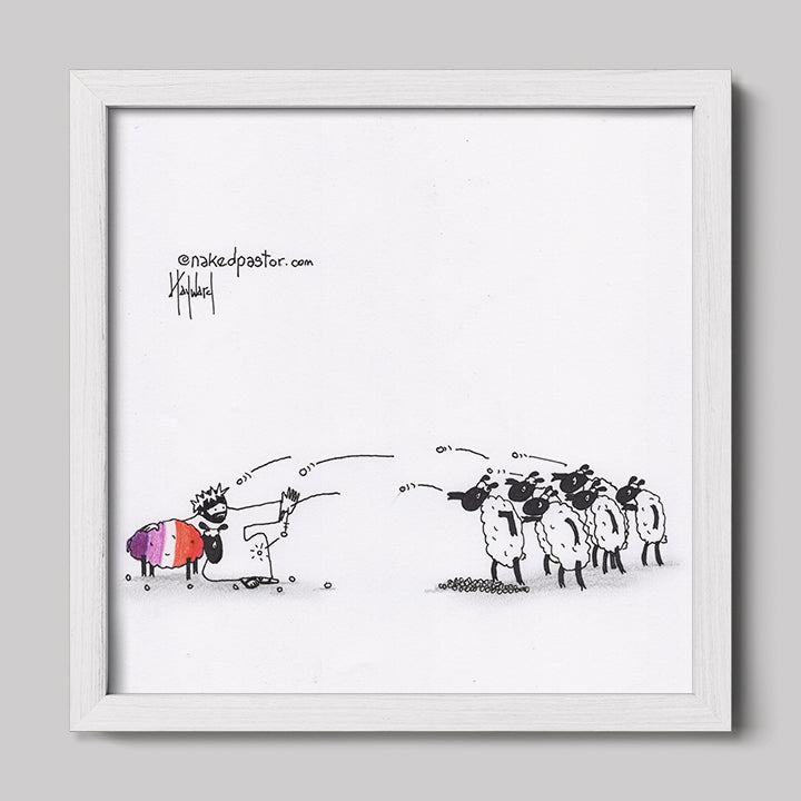 Don't Stone Others Lesbian Version Cartoon Print-Cartoons-nakedpastor